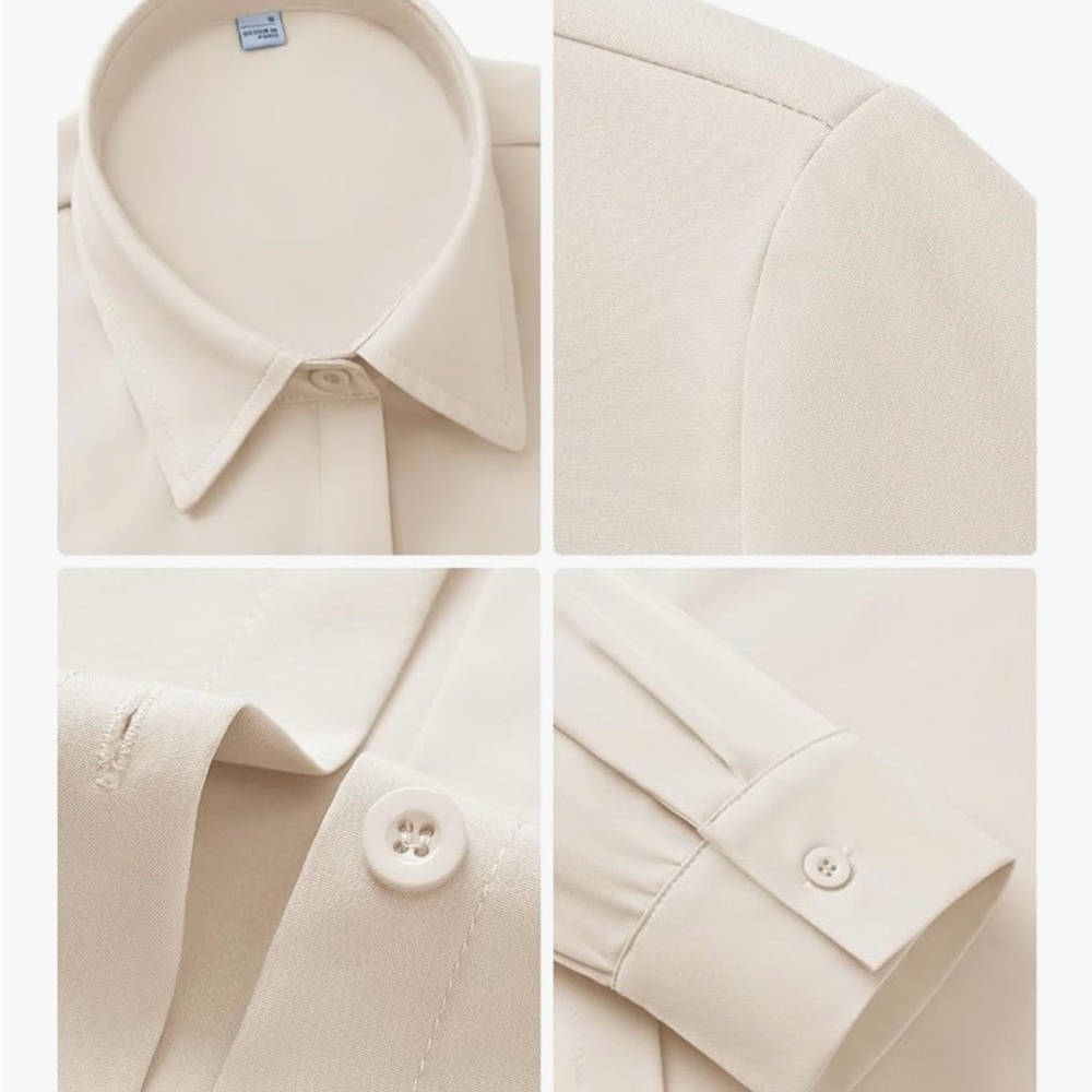 Cream Button-Up Jacket - Picture 4 of 8